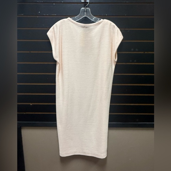 Ami Petite Cream and Pink Long Sleeve Sweater Dress Casual two piece - Picture 5 of 7